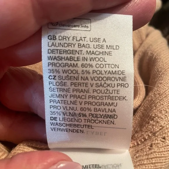 & Other Stories dress-ribbed sweater with rhinestone buttons, fits a S or XS NWT - Picture 11 of 12